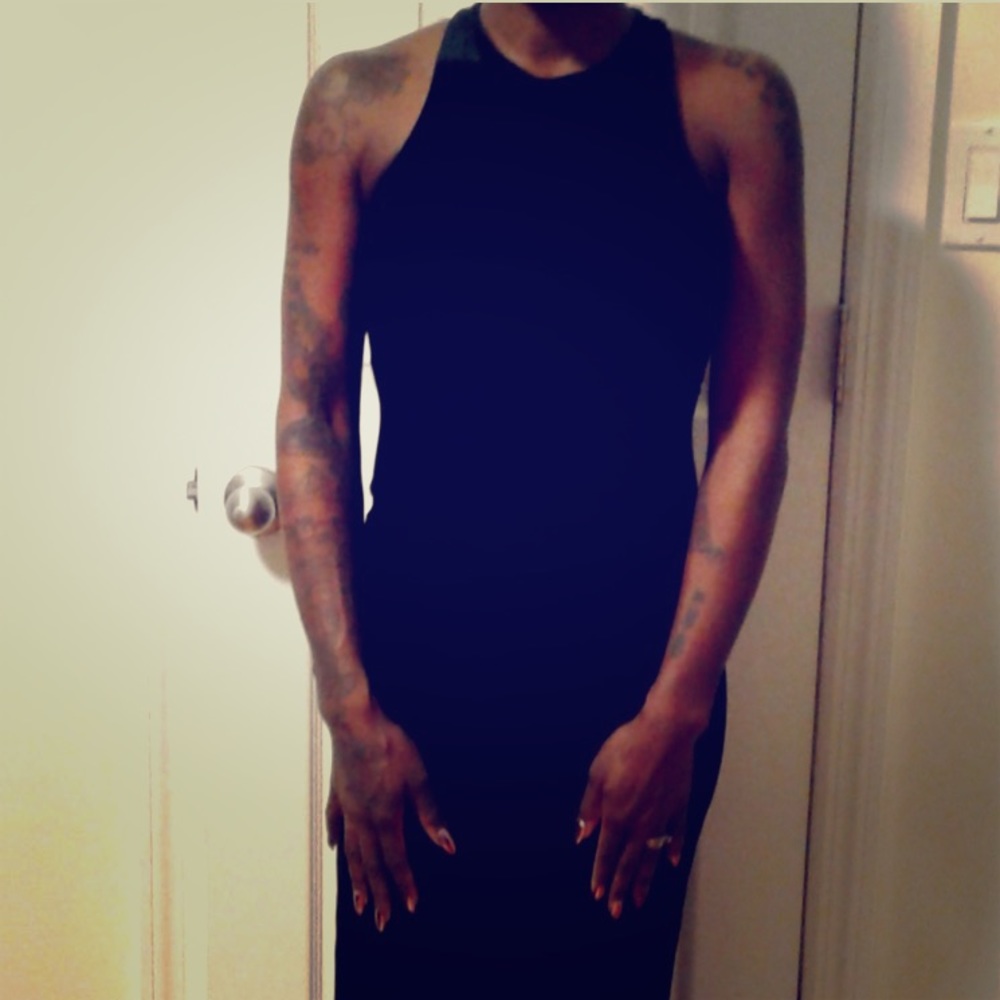 Brand new velvet like formal dress